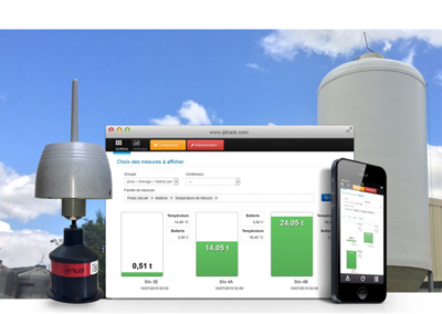Capteurs de niveau pour silo elevage avec GPRS intégré