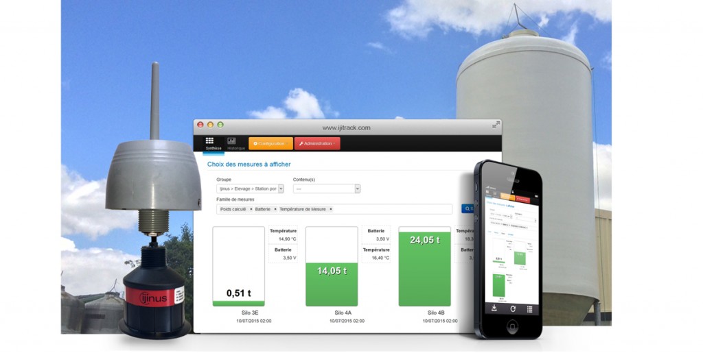 Capteur ultrason autonome pour silo