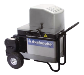 ISCO Avalanche multi-bottle water sampler mounted with transport trolley