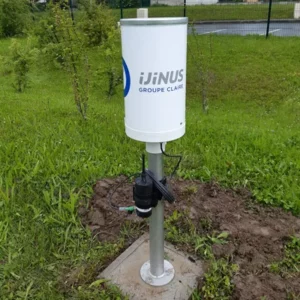 Battery powered Logger radio/2G/4G connected to a rain gauge