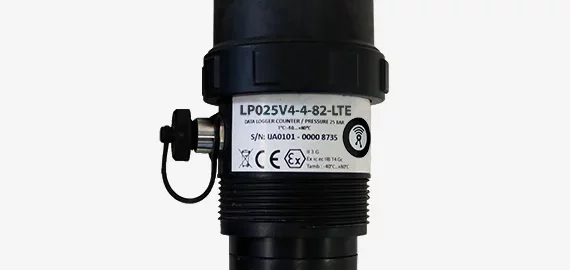 Data logger with internal pressure sensor 0-25 Bar