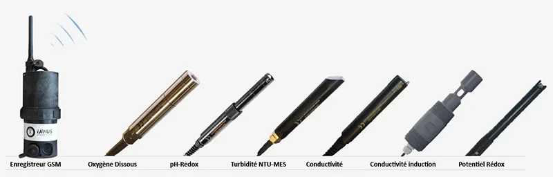 Sondes de qualité des eaux et enregistreur LOG04V4 autonome et communicant