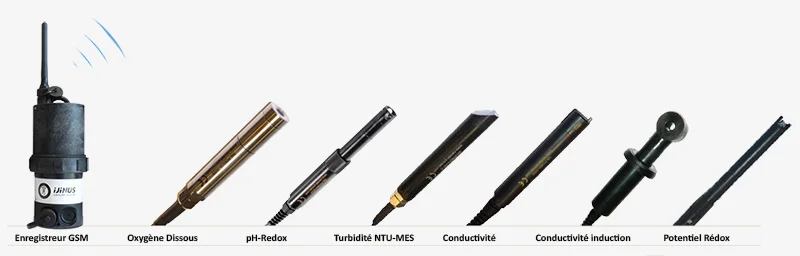 Sondes de qualité des eaux et enregistreur LOG04V4 autonome et communicant