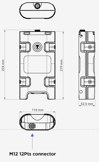 Blue logger dimensions