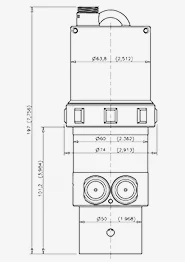Dimensions du capteur de niveau LNU06V4-LE