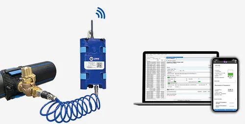 Drinking water data logger with internal or external pressure sensors