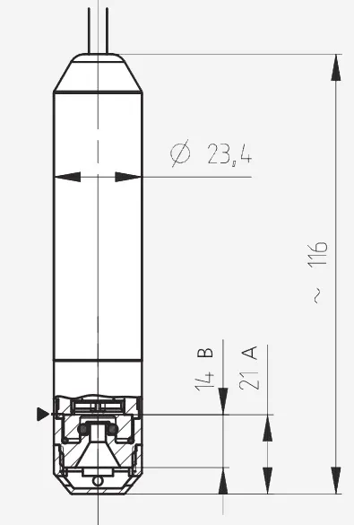 CNRB-EP dimensional drawing