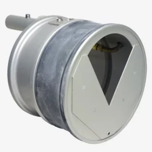 Manchon déversoir avec orifice circulaire et en V