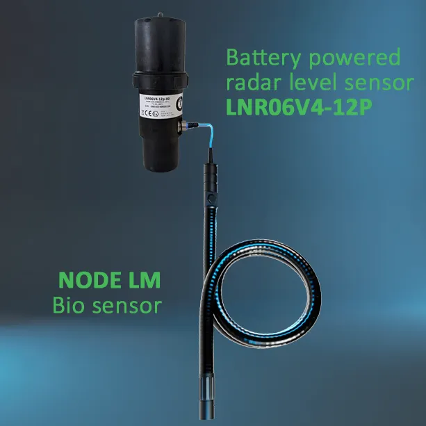 Water level sensor connected to the Node LM bio-sensor